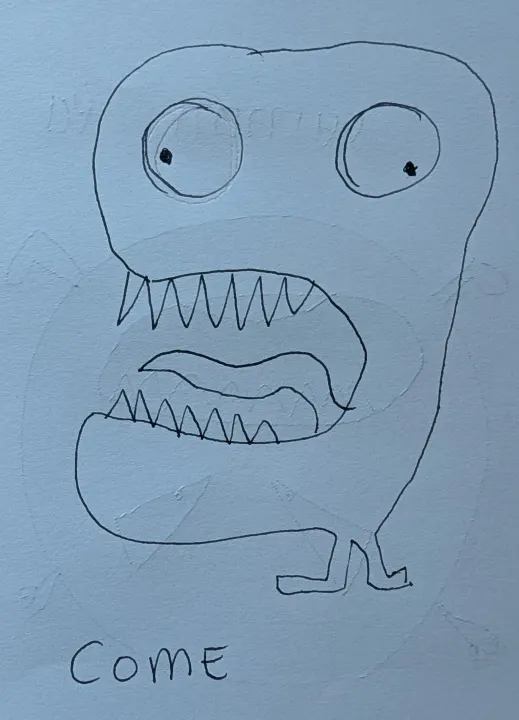 Dibujo original de COME