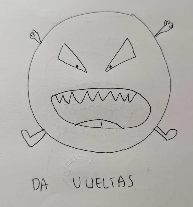 Dibujo original de DA VUELTAS