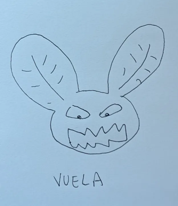 Dibujo original de VUELA
