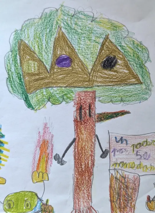 Dibujo original del Árbol de Poder