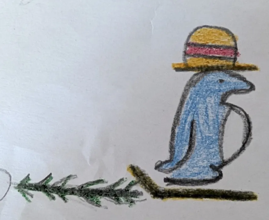 Dibujo original del Señor Pingüino